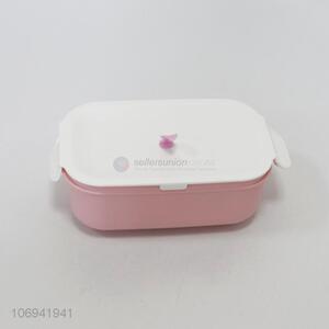 Good Quality Plastic Lunch Box With Spoon Set