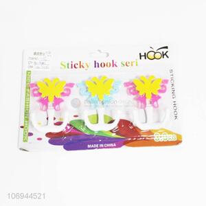 Best Price 3PCS Butterfly Design Household Plastic Sticky Hook