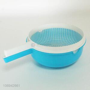 Competitive Price Kitchen Tools Plastic Drain Basket with Handle