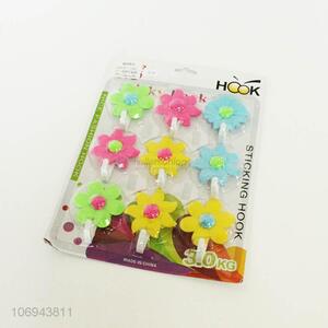 High Sales Cartoon Flowers Plastic Sticky Hook Magic Hook