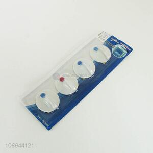 Low price 4pcs household plastic sticky hooks