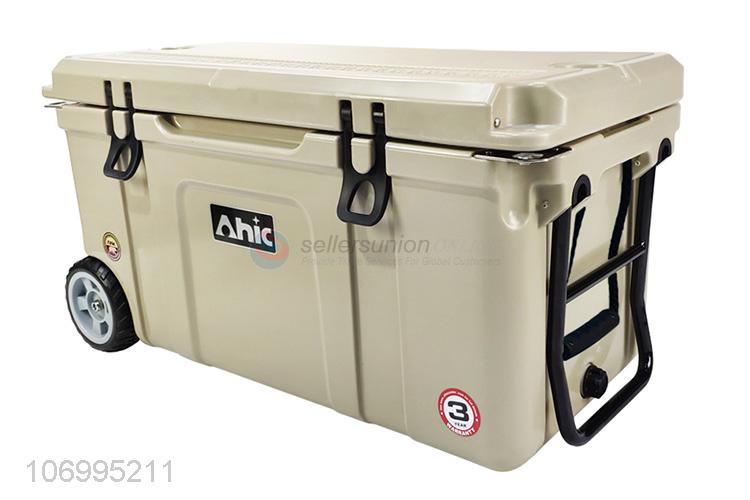 Hot selling 75L food grade enviromental material insulated box cooler box