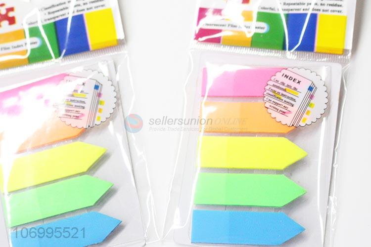 Custom Five Color Pointed Indexing Arrow Sticky Note