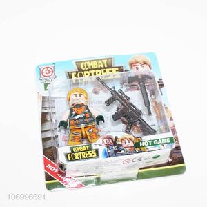 China OEM hot game combat fortress plastic gun set toys