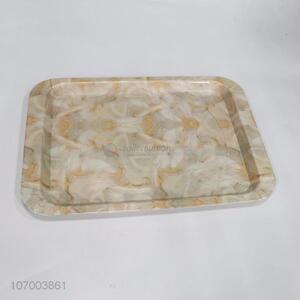 Wholesale fashion marbling plastic food serving tray