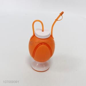 New product ball shape bottle with straw plastic drinking bottle water bottle