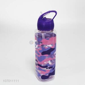 Hot selling fashion camouflage color 700ml plastic water bottle