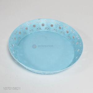 Good quality delicate hollow round plastic fruit plate