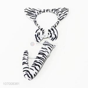 Wholesale Halloween Cosplay Animal Ear Headband Bow Tie and Tail 3PC Set