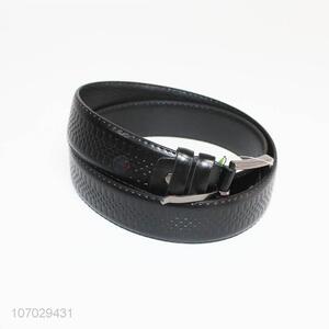 New style black pu leather men's belt pu belt for man