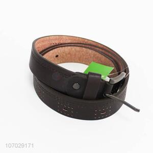 Wholesale Price Mens Brown Casual PU Leather Pin Buckle Belt