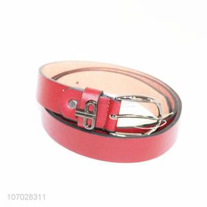 Custom logo personalized ladies pu material belt