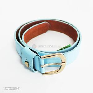 Top quality delicate candy-colored pu leather ladies belt