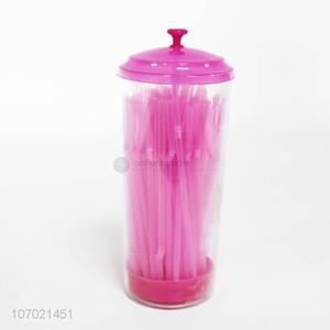 Hot sales plastic cup packing colorful flexible drinking straw