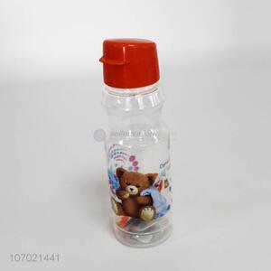 Cute Bear Pattern Plastic Water Bottle Best Space Bottle