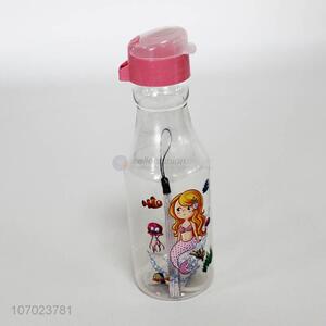 Fashion Portable Plastic Water Bottle With Lanyard