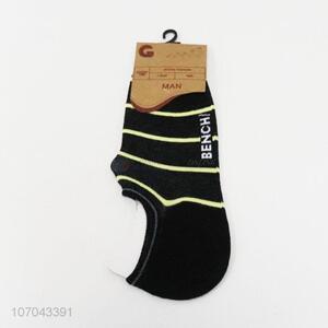 High quality striped men boat socks cotton ankle socks