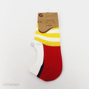 OEM comfortable striped men boat socks invisible socks