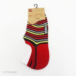 Good sale striped men boat socks invisible socks