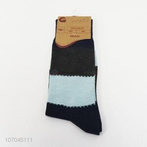 Wholesale men mid-calf length sock winter thickened crew socks
