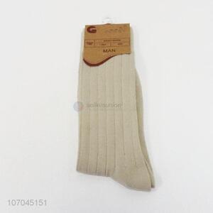 Good quality men winter crew socks mid-calf length sock
