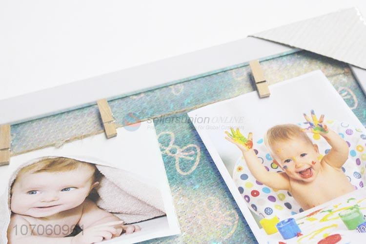 Unique Design Personalized Photo Frame With Photo Clips