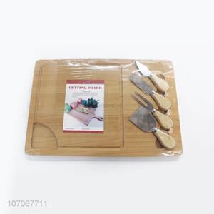 Hot Sale Rectangle Cutting Board With Cheese Knife Set