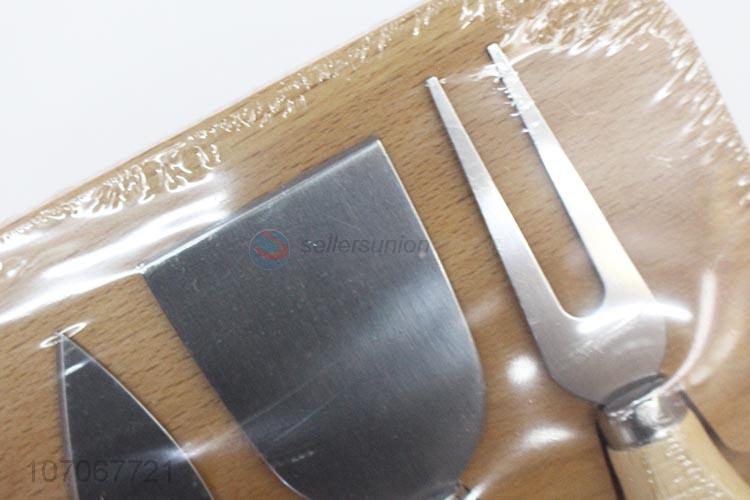 Popular Wooden Cutting Board With Cheese Knife Set