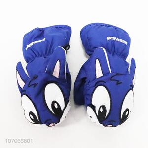 High sales outdoor sports gloves rabbit design winter ski gloves for kids