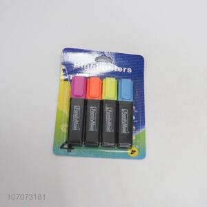 Best Quality 4 Pieces Flourescent Pen Cheap Highlighter