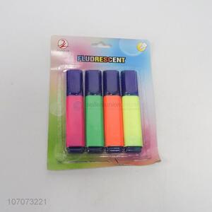 High Quality 4 Pieces Colorful Highlighter Set