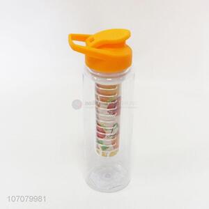 Fashion Portable Plastic Water Bottle With Filter