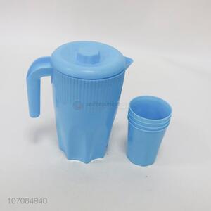 Modern style home goods water pitcher plastic water jug with cups