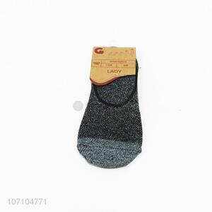 Custom comfortable knitting invisible socks men boat socks