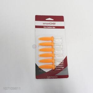 Best Quality 6 Pieces Bbq Corn Skewers Corn Cob Holder