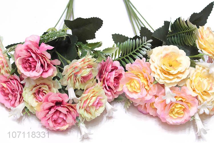 Factory Wholesale Home Decoration Simulation Bouquet Plastic Artificial Flowers