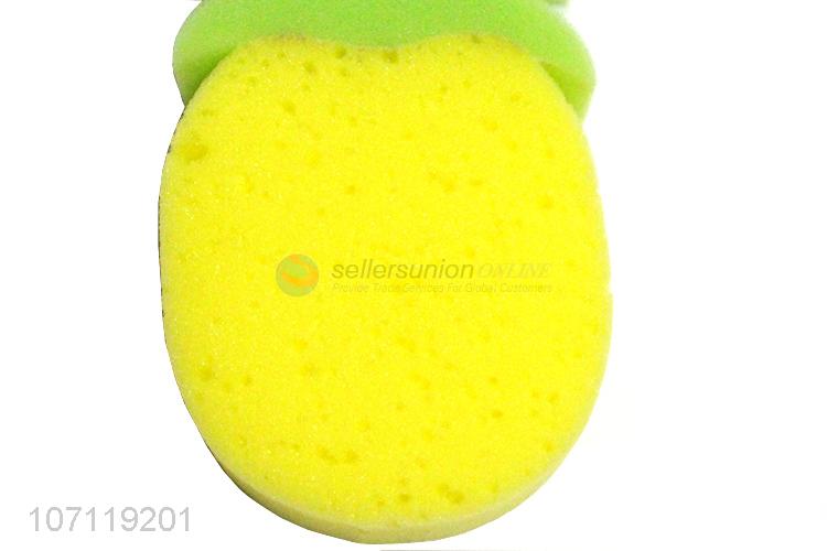 Recent design cute pineapple shape kids bath sponge bath scrubber