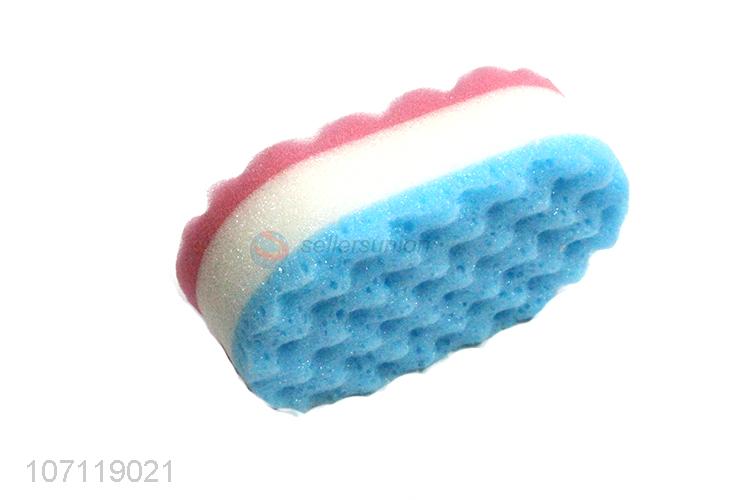 Best selling oval  bath sponge exfoliating sponge for adults and kids