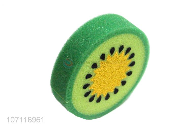 Promotional cheap soft kiwi shape baby bath sponge shower sponge