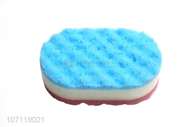 Best selling oval  bath sponge exfoliating sponge for adults and kids