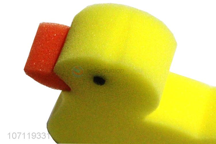 Most popular lovely duck shape children bath sponge exfoliating sponge