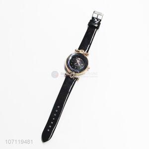 Custom Zinc Alloy Ladies Watch With Imitation Leather Band