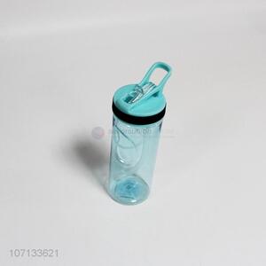 Low price premium portable bpa free plastic water bottle with straw