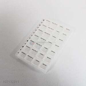 Factory direct sale transparent 28 grids plastic pillow box pill case