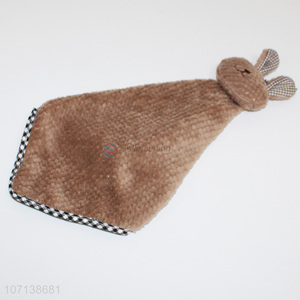 Cheap Baby Hand Towel Cartoon Rabbit Plush Soft Lovely Hanging Wipe Towel