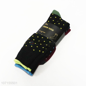 Wholesale 3 Pairs Crew Sock Breathable Man Socks