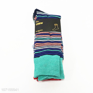 Good Sale 3 Pairs Colorful Crew Sock Warm Socks