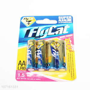 Good Sale 4 Pieces AA Battery Super Alkaline Battery