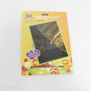 New Design Magic Paper Scratch Art Painting Set