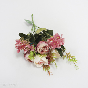 Promotional cheap wedding decoration artificial flower artificial bouquet